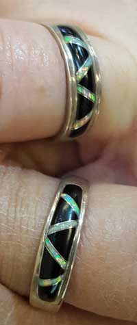 Matching rings with southwest theme
