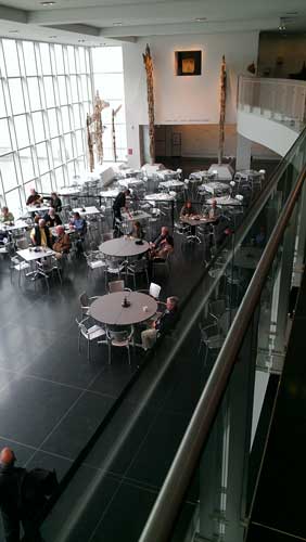 Having lunch in the museum cafe