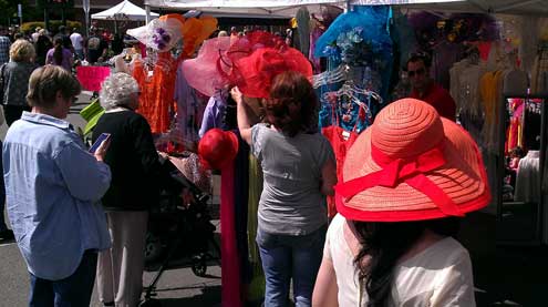 A Big Hat booth