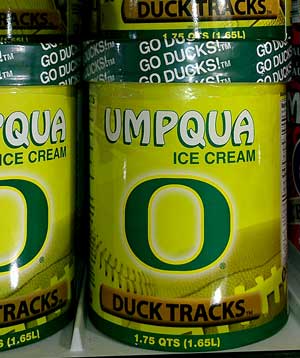 University of Oregon Ducks Ice Cream