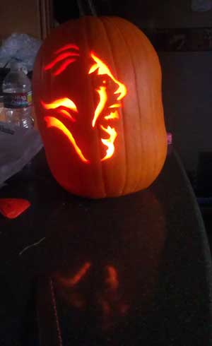 My pumpkin carving attempt