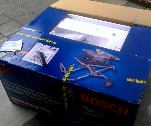 The Bosch Table saw arrives