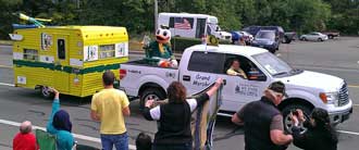 Oregon Ducks Mascot is the Grand Marshal