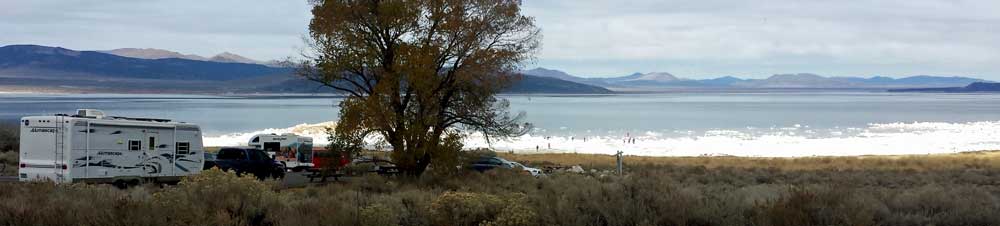 Lunch stop at Mono Lake, eastern California on highway 395