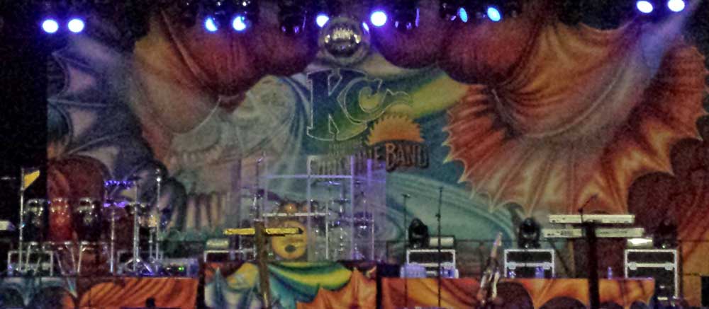Waiting for KC, Behind: KC and the Sundshine Band are on stage