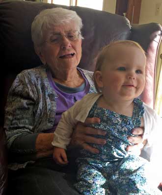 Great Grandma and Great granddaughter Lucy