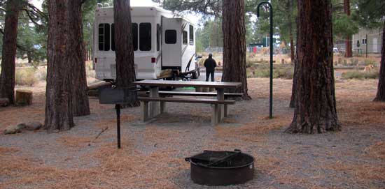 At the Alpine Meadow campground