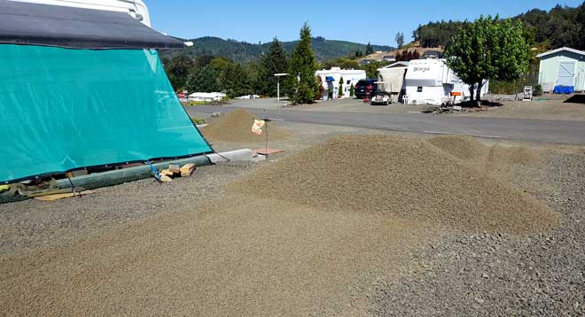 Time for new gravel on our lot