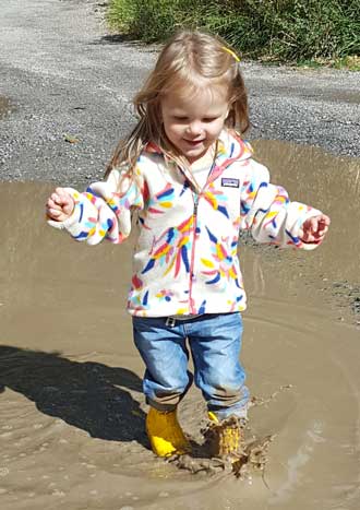 The puddles were the best!