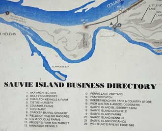 Sauvie Island Map