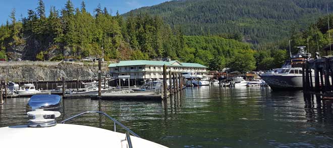 Coming in to Telegraph Cove