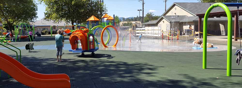 Sutherlin's big event for the summer was the completion of new playground equipment in the city park