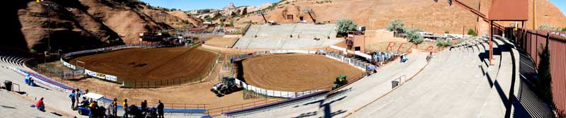 Red Rock Park, the site of the Lion Club Rodeo in Gallup, NM