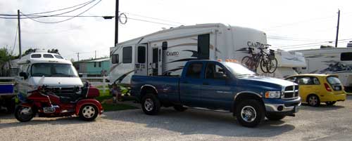 Camped at the Palm RV Park, Dickinson, TX