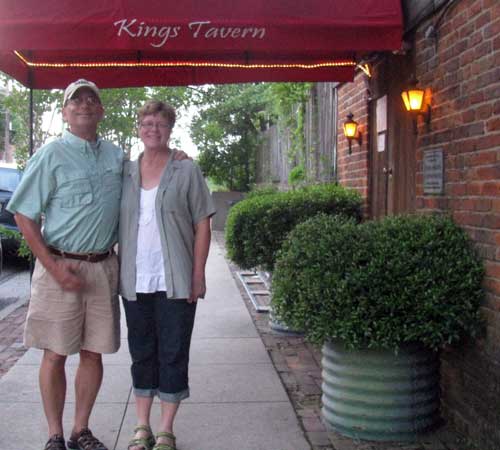 In front of Kings Tavern in Natchez