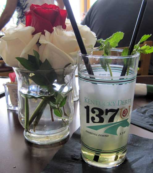 Our Mint Julip with commemorative glass
