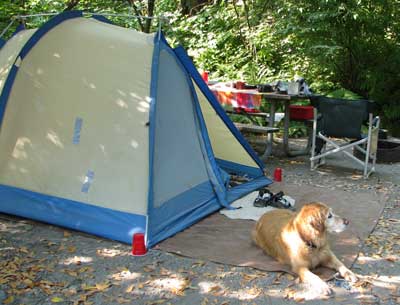 Tenting at Loeb State Park