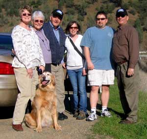 A meeting near the North Fork of the American River for Dad's birthday