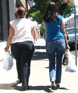 Following two ladies to lunch