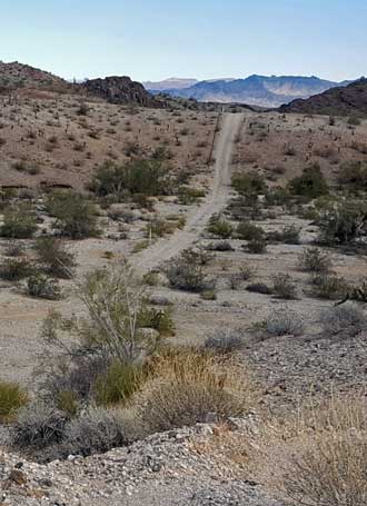 Desert driving can be dusty and steep