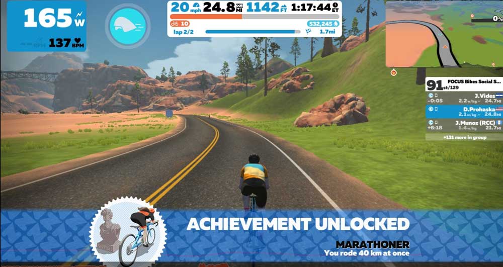 Longest Ride on Zwift to date