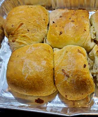 Fatayer Baked with Lebanese Salad