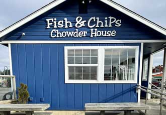 Our favorite fish and chips in Bandon