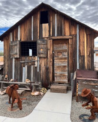 Miner's cabin located at Bouse Museum