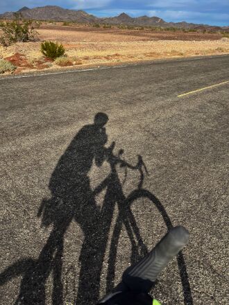 Riding with Gary on Plomosa Road