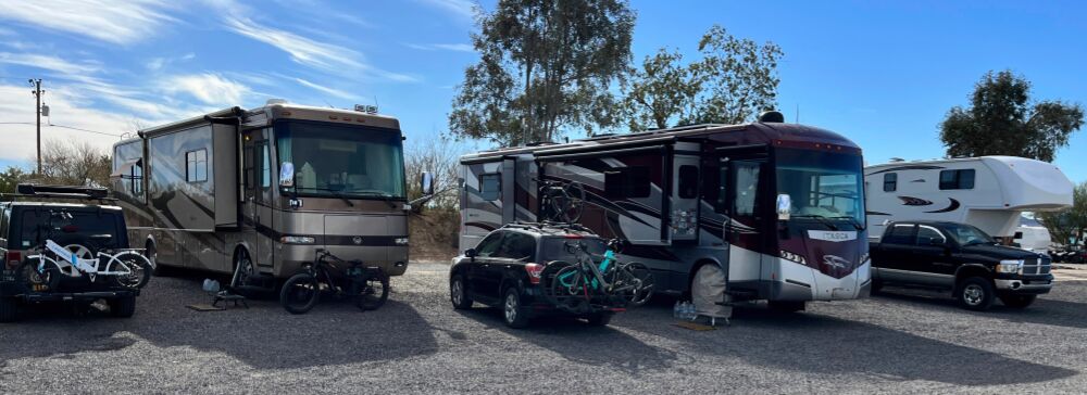 Parking at Desert Pueblo RV Park