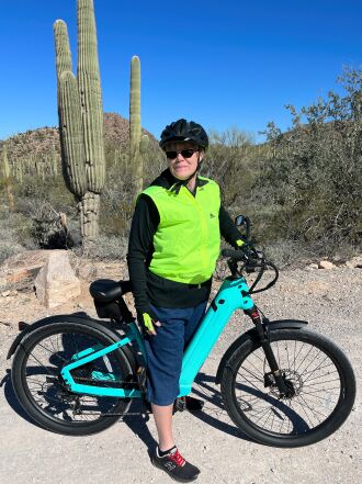 Gwen in Saguaro National Park