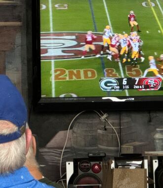 Watching the Green Bay Wildcard Playoff with Wisconsin group