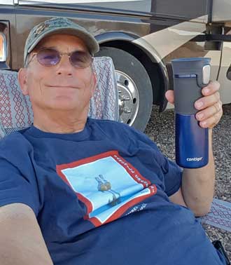 Relaxing in the shade after a desert hike