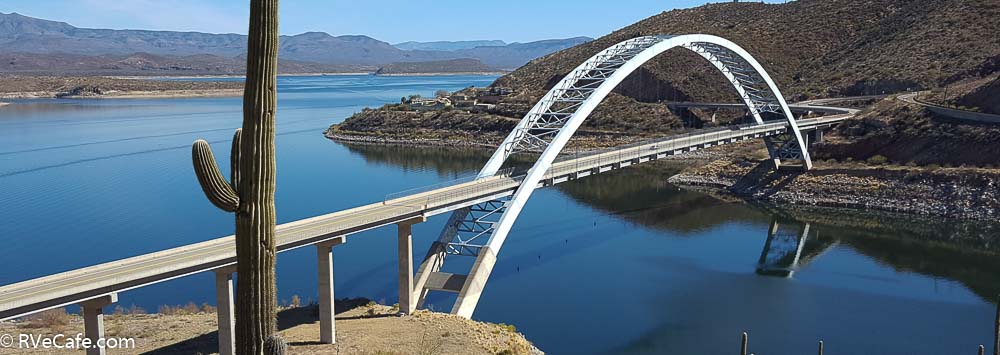 I took a short hike to a remote view point of the Roosevelt Bridge