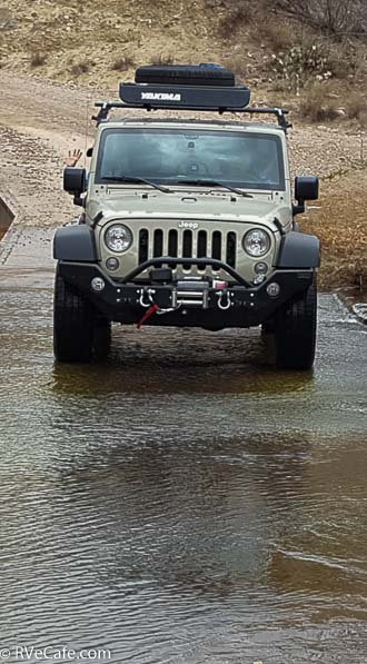 Gary and Jeanne use their Jeep to get us to a remote trailhead