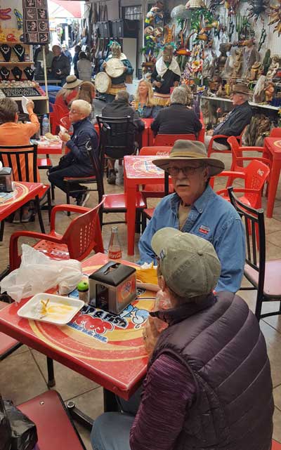 Lunch in an Algodones Cafe