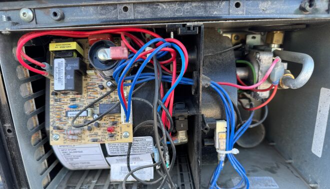 Finding a switch to reset the furnace