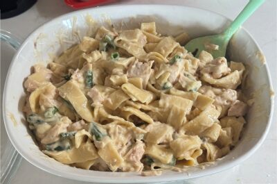 My chicken, green bean, noodle casserole
