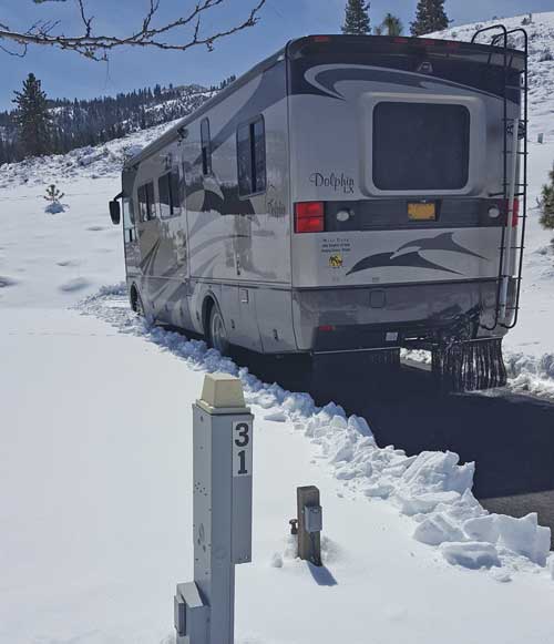 Spring parking at Gold Ranch in Verdi