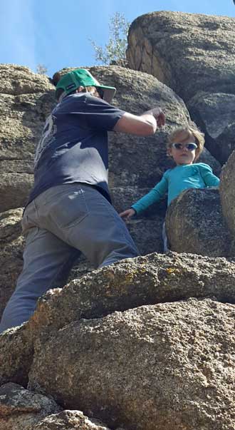 Lucy the rock climber