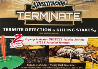 Ground stakes to kill termites
