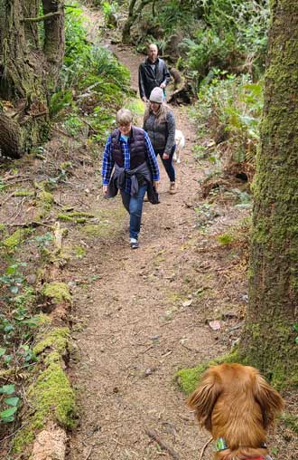 Hiking the coast trail