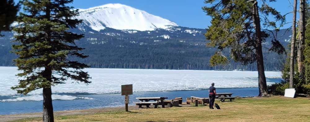 Diamond Lake from the resort