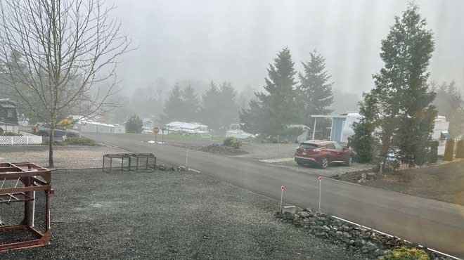No rain equals fog