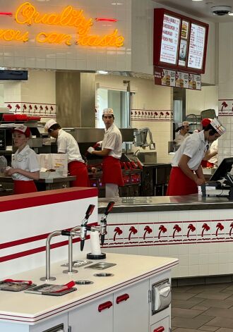 Visiting In N Out Burger