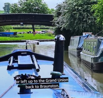Motoring a Narrowboat through the canals in England