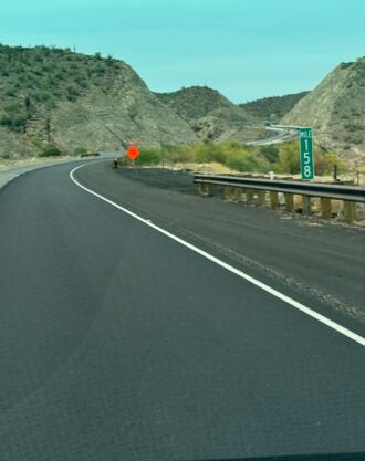 Driving north on Higway 93