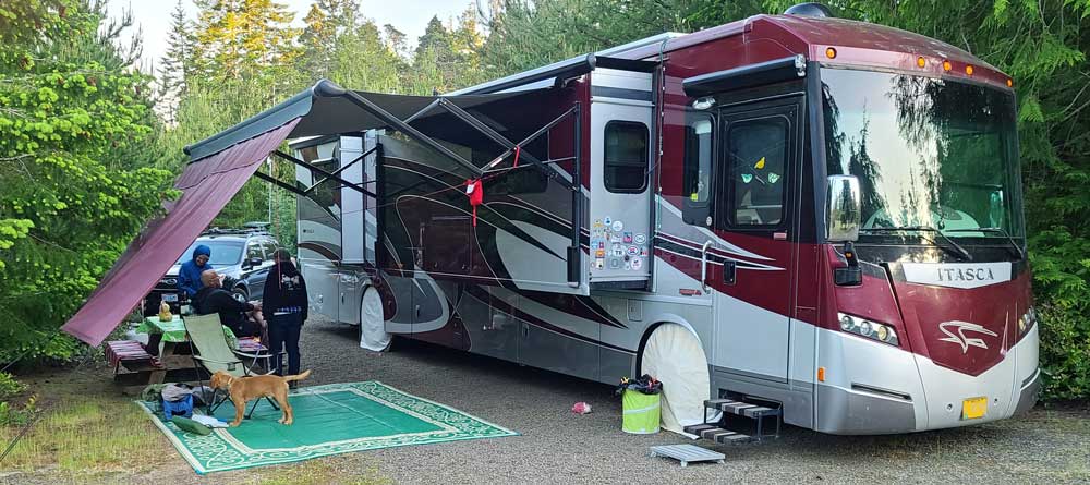 Parked at the Florence Elks RV Park