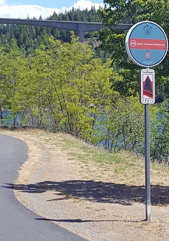 On the North Idaho Centennial Trail riding east