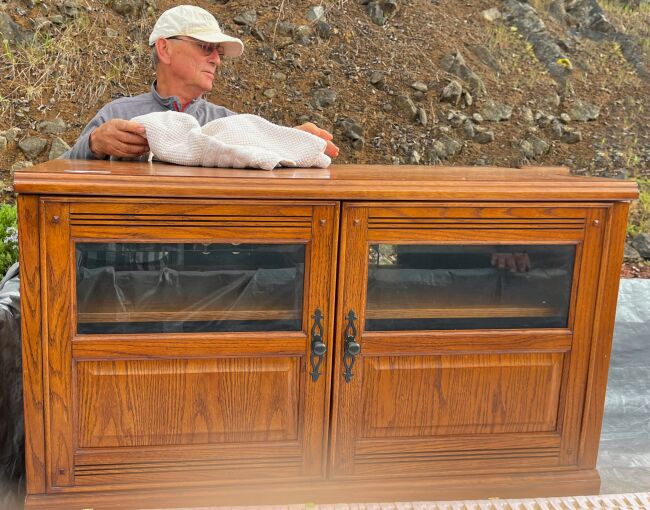 Found a cabinet to hide a TV